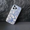 Applicable To IPhone15 Mobile Phone Case Creative Feather Shell 13/12Pro Color Silver Imd Laser Shell 14Max Protection Case