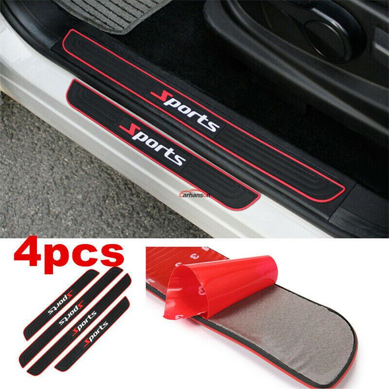 Auto Accessories Rubber Car Door Sill Strip Guards Scuff Plate Protector Sticker