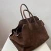 Women's Retro Commuter Tote: High-End Autumn/Winter Large-Capacity Handbag