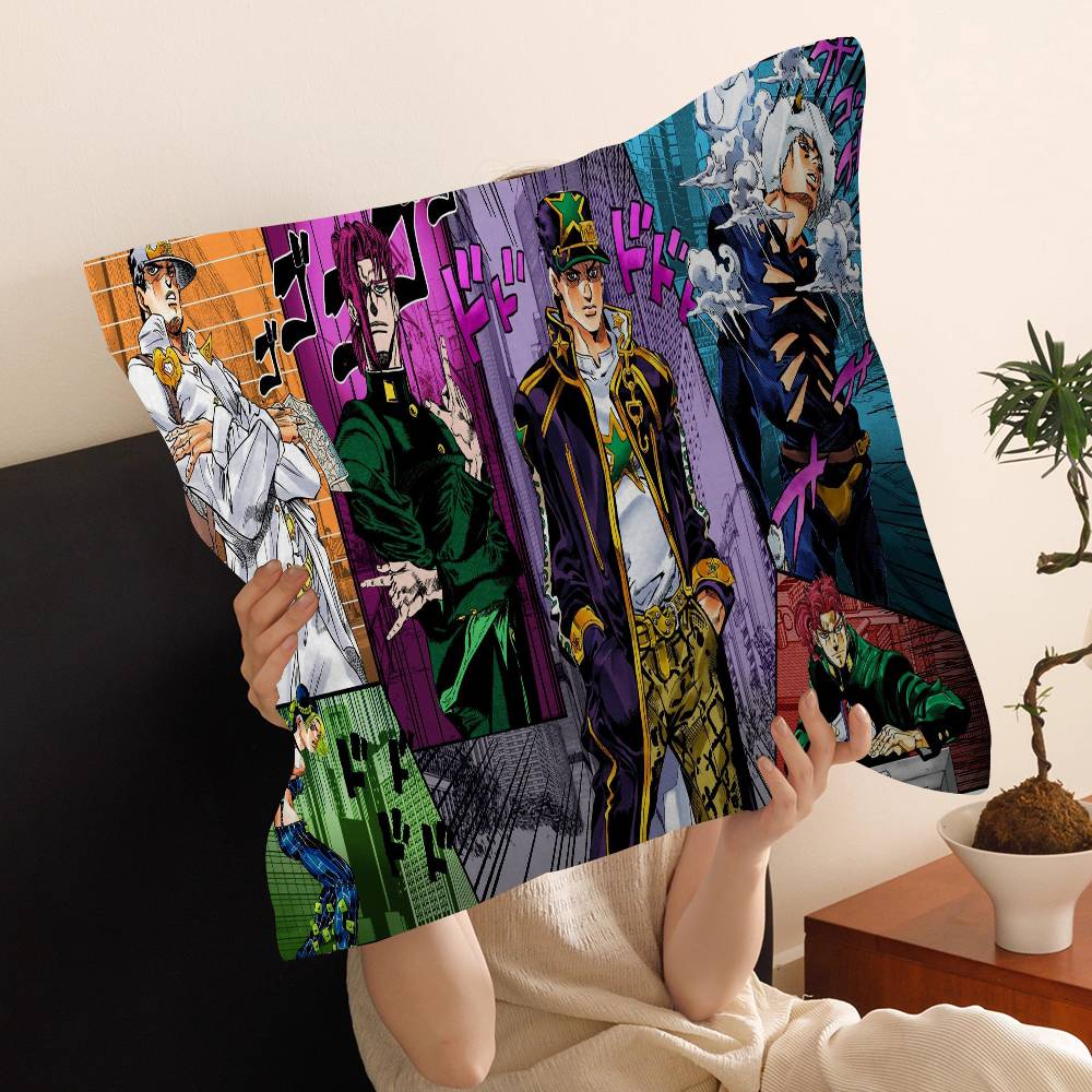 Anime JoJo Bizarre Adventure Pillow Anime Pillow Sofa Bed Head Pillow Cover Cushion Cover 45x45 cm Fashion
