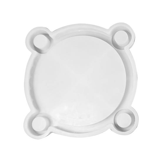 Candle Holder Mold 4 Holes Round Silicone Mold Candle Holder Resin Casting Mold for DIY Taper Candle Holder Concrete Craft