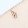 Electroplated Natural Shell Conch Scallop Pendant for DIY Necklace & Bracelet Jewelry