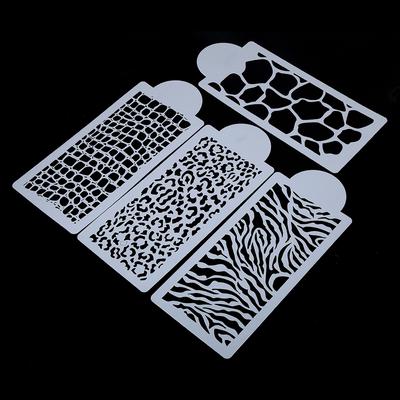 4 buc DIY Cookie Floare Fondant Lateral Reutilizabil Șablon pentru Copt Tort Decor Nuntă Nou