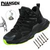Fashion Men Safety Boots With Steel Toe Cap Anti-smash Work Safety Shoes Men Indestructible Work Hiking Warehouse Shoes