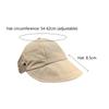 Foldable Wide Brim Ponytail Sun Hat Adjustable Cap Summer Quick-Dry Visor Fisherman Cap For Women Beach Hat