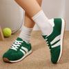 Fashion 2025 Autumn Women' Fashion Striped Green Sneakers Lightweight Non Slip Casual Sports Shoes Woman Plus Size Comfort Walking Shoes