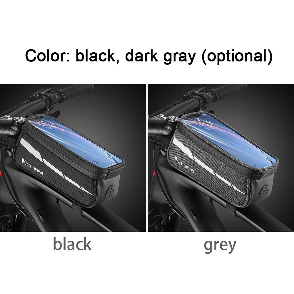 1L Bicycle Bag Reflective Bike Frame Fronttube Bag Touchscreen Mobilephone Bag Cycling Bag Road