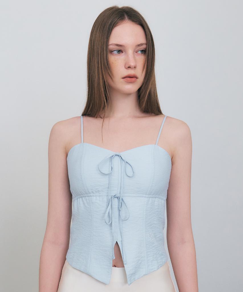 CITYBREEZE Ribbon Sleeveless Top_Sky Blue