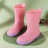 Children's Cartoon Mid-Calf Waterproof Rain Boots - Non-Slip, Thick, and Cute for Boys and Girls