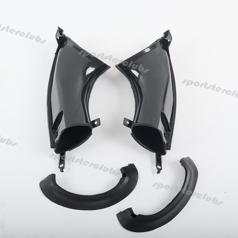 For 2007-2008 YAMAHA YZF-R1 YZFR1 YZF R1 YZF1000 07 08 Motorcycle Pair Black Ram Air Intake Tube Duct Side Cover Fairing чёрный