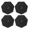 4 Stück Radnabenkappe Schwarz Stilvoller Look Staubdicht Schnallenmontage Schützende Mittelradnabenkappe für Fahrzeug
