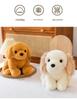 Golden Retriever Puppy Plush Toy in Lying Pose - Adorable and Soothing Companion Doll