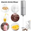 Electric Milk Frother with High Power Steel Drink 14000RPM Stainless Mixer Stick Battery Operated Multifunctional Coffee