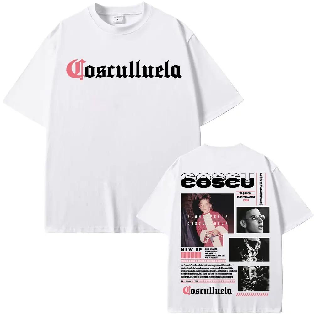 

2026 Rapper Blanooperla Cosculluela Album Tour T Shirt Unisex Harajuku High Street Oversized T-shirts Unisex Women Hip Hop T-shirt 4XL