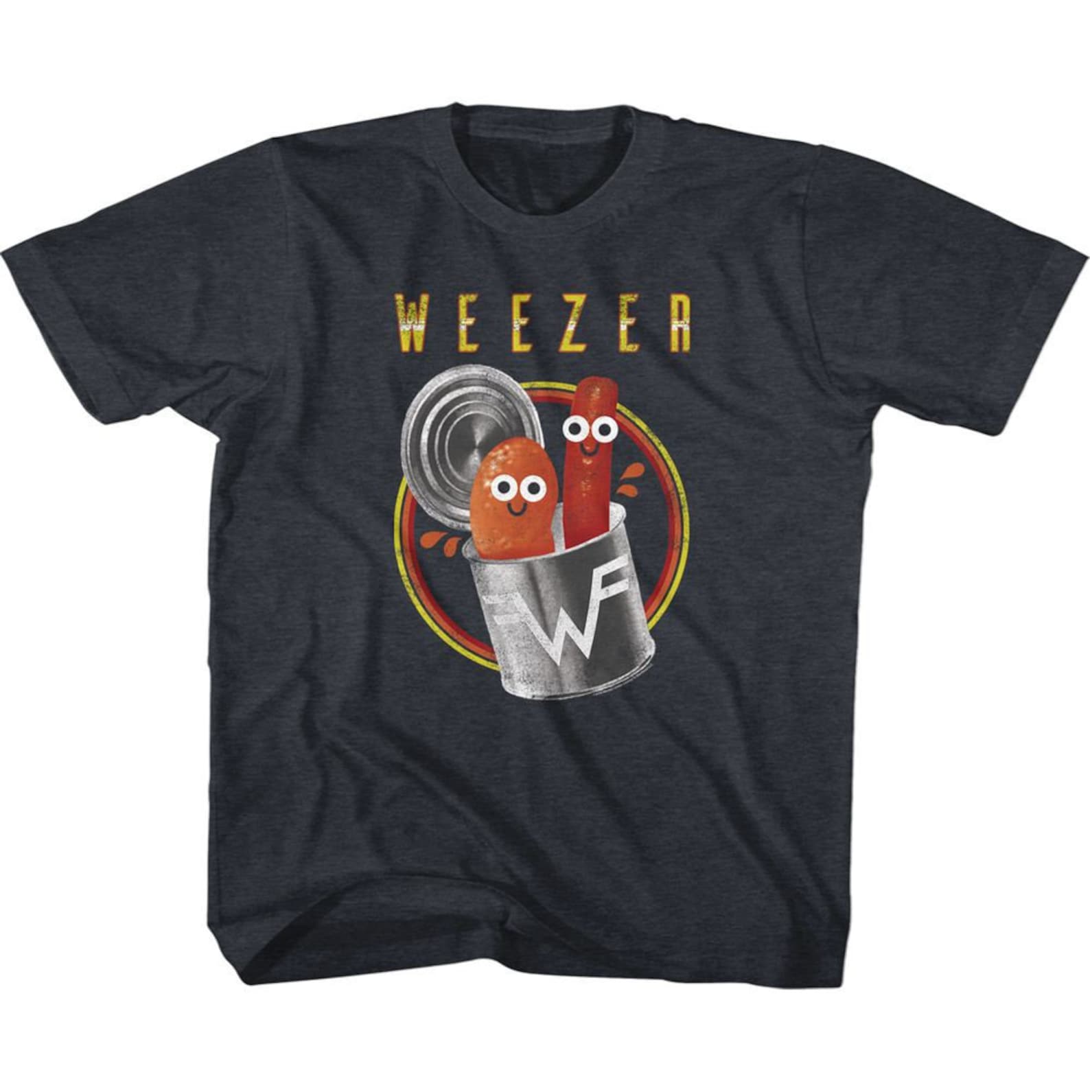 Weezer Pork And Beans Vintage Navy Unisex T-Shirt 150