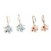 Double-layer Ginkgo Earrings Retro Sweet Earrings Jewelry Funny Ginkgo Ear Pendant  Men