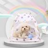 Pet Princess Style Tent With Breathable Windows Door Detachable Washable Kennel Shelter House For Dogs Cats