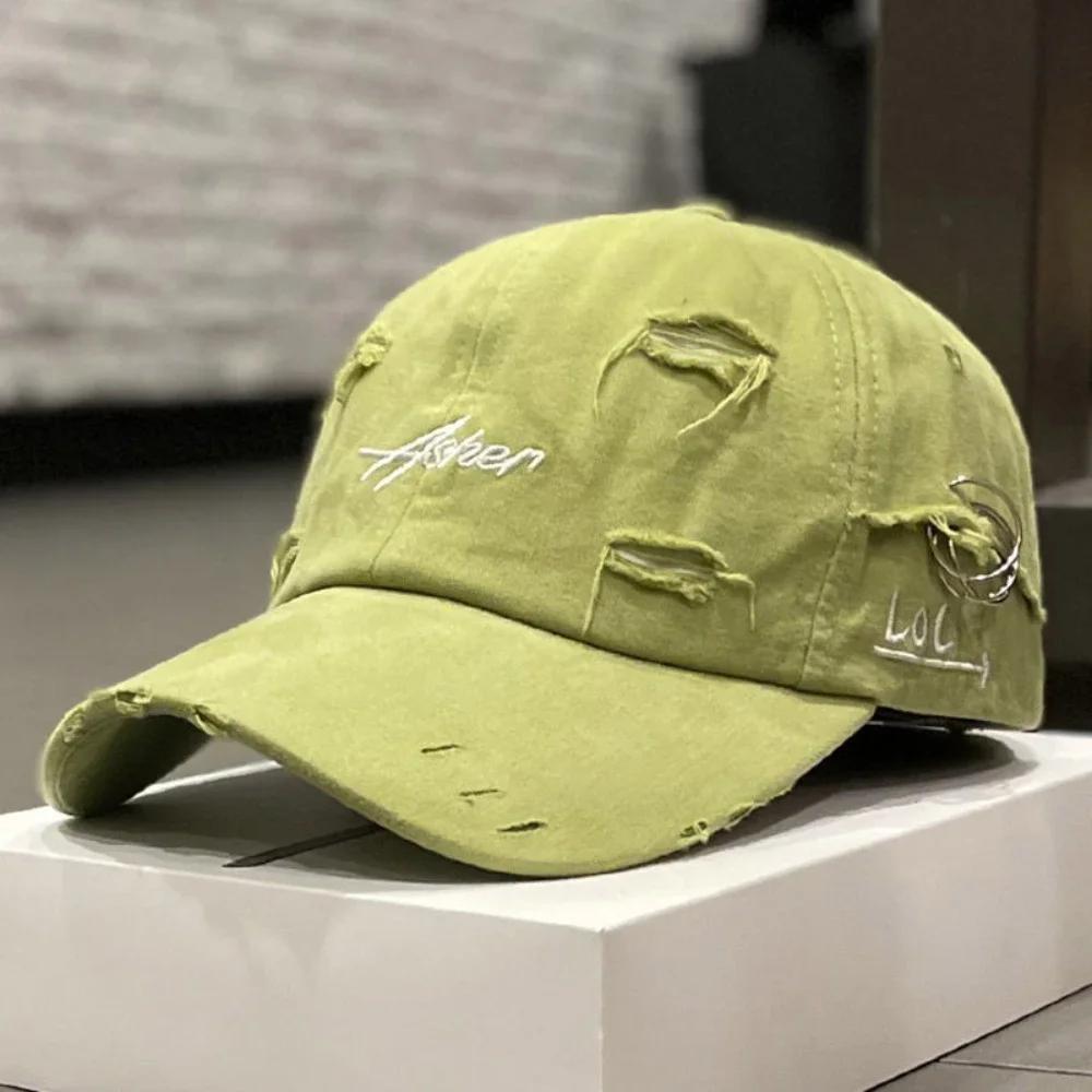 Distressed Letter Embroidery Baseball Cap Dad Hats For Men Women Vintage Trucker Hat Adjustable Unisex Outdoor Sports Sun Hat