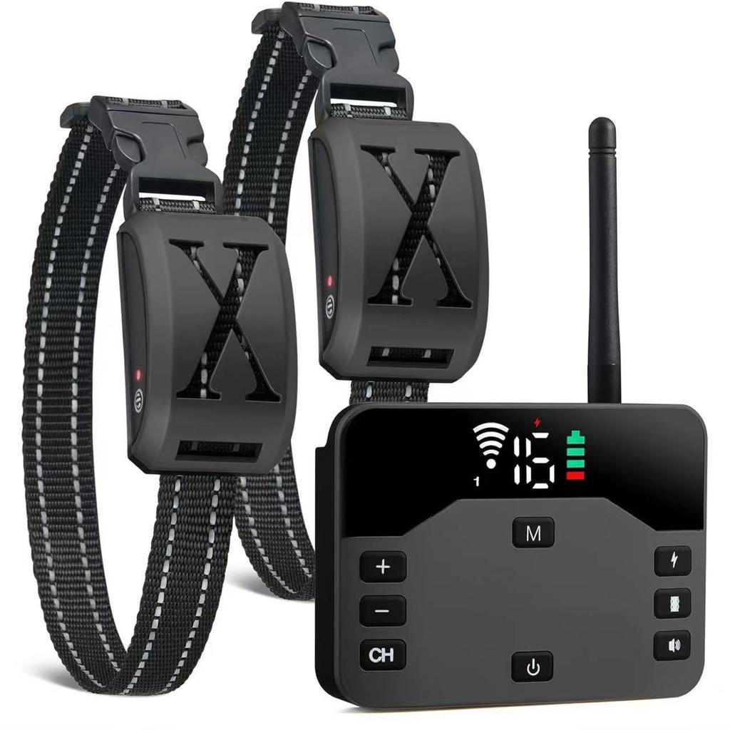 Rechargeable Waterproof Dog Training Collar with Bark Control & Remote