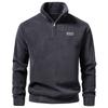 Men's Fleece Quarter Zip Sweatshirt Casual Stand Collar Long Sleeve Pullover For Daily Wear