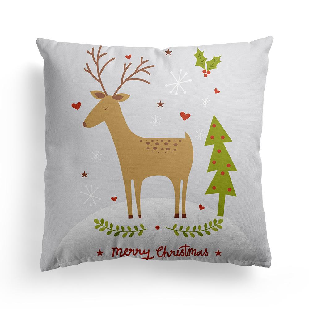 New Christmas Pillowcase Christmas Tree Holiday Sofa Pillow Cushion Cover