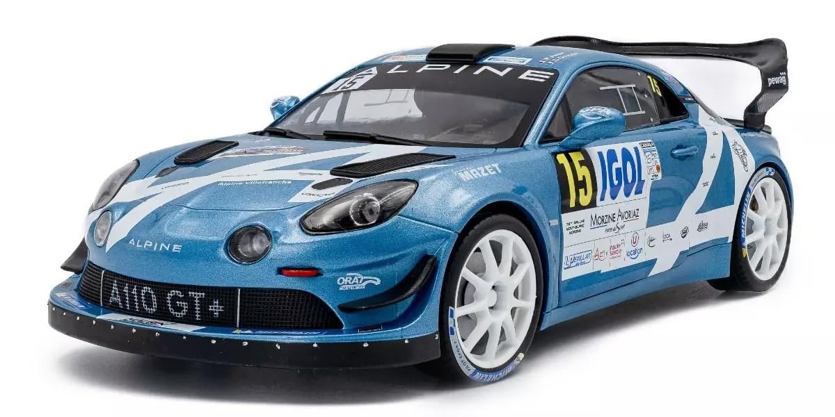 

SOLIDO Масштаб Alpine A110 Ралли Монблан 2024 Готовая модель 1/18 RGT+ №15 (S1801631)