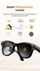 Gafas Inteligentes M02 Ultra AI Cámara HD 4K Gafas de Sol WIFI BT Llamada Grabación de Audio Traducción Wearable Inteligente Estuche de Carga Portátil