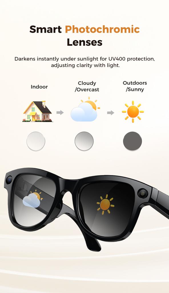 Gafas Inteligentes M02 Ultra AI Cámara HD 4K Gafas de Sol WIFI BT Llamada Grabación de Audio Traducción Wearable Inteligente Estuche de Carga Portátil