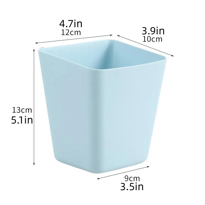 Small Trolley Hanging Basket Storage Basket, Kitchen and Bathroom Hanging Desktop Sundries Stationery Storage Box, Bedside Shelf