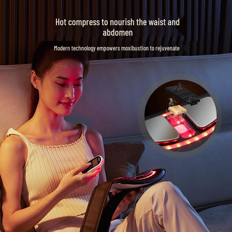 Pangao Waist Massager with Red Light & Moxibustion CN Plug (adapter Included)