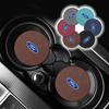 Hot Car Anti-slip Water Cup Heat Insulation Mat Suede Decor Coaster For Ford Focus 2 MK2 3 4 MK3 MK4 ST Mondeo Festiva Suit Fies