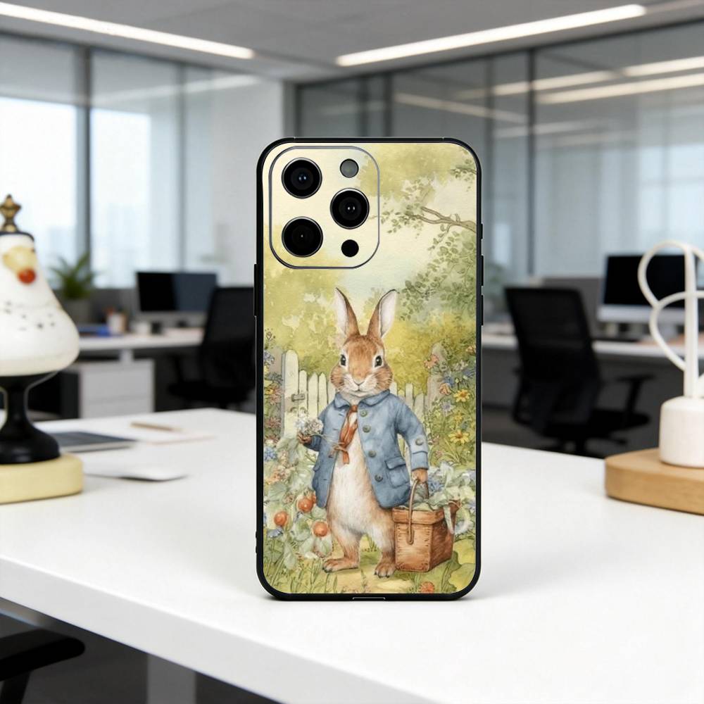Cute R-Rabbit P-Peter-RP Phone Case Silicone Soft For IPhone 17 16 15 14 13 12 11 X XR Plus Pro Max Plus