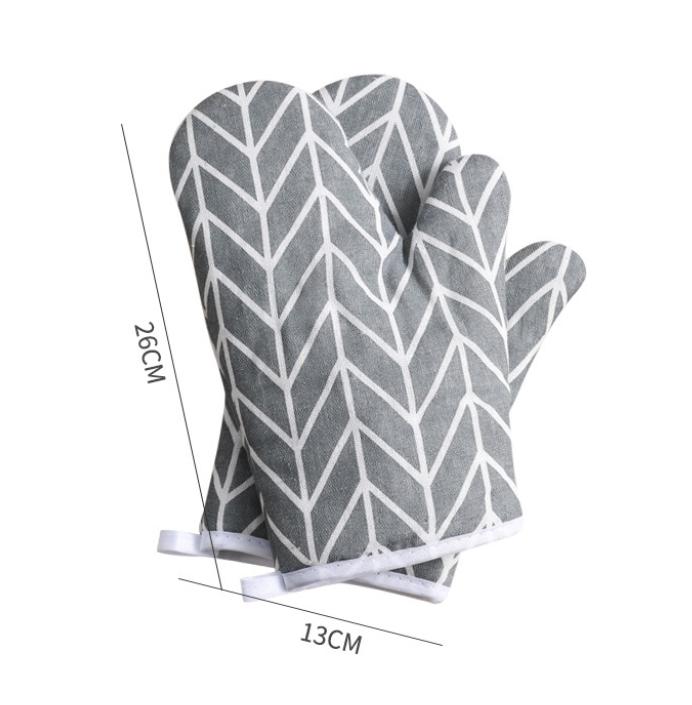 Anti Scald Gloves, Kitchen Microwave Oven, Thickened Grid Oven, Heat-resistant Gloves, Heat-resistant Baking