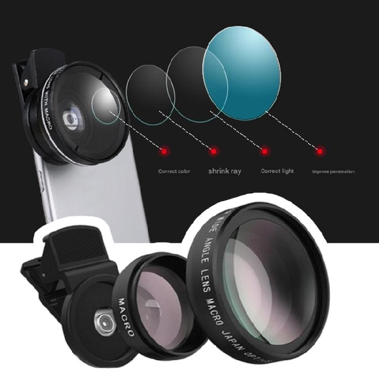 Two Mode Magnetic Phone Lens 0.45X Wide Angle Macro Photography Kit With AntiGlare Coating For Travel Outdoor Use