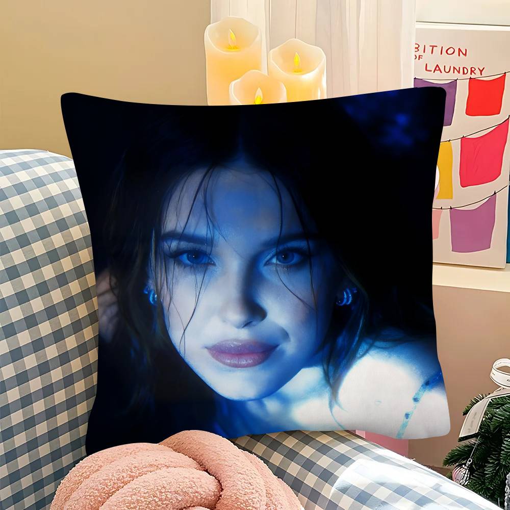 

pc Millie Brown Stranger Pillow Case Fashion Square Pillowcase Bedroom Sofa Room Ins Decoration Leisure 40x40 cm