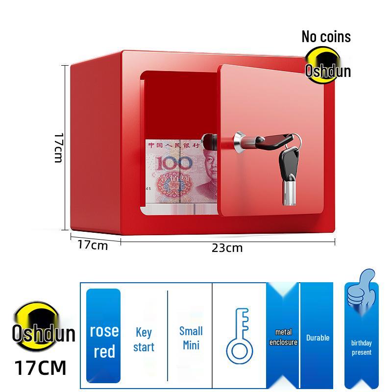 

Children s Password-Protected Mini Safe Piggy Bank - Anti-Theft, Metal, Ideal Birthday Gift