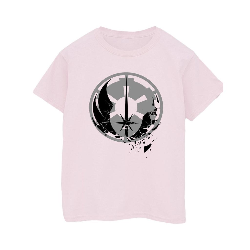 STAR WARS Maglietta da uomo Obi-Wan Kenobi Loghi Frantumati