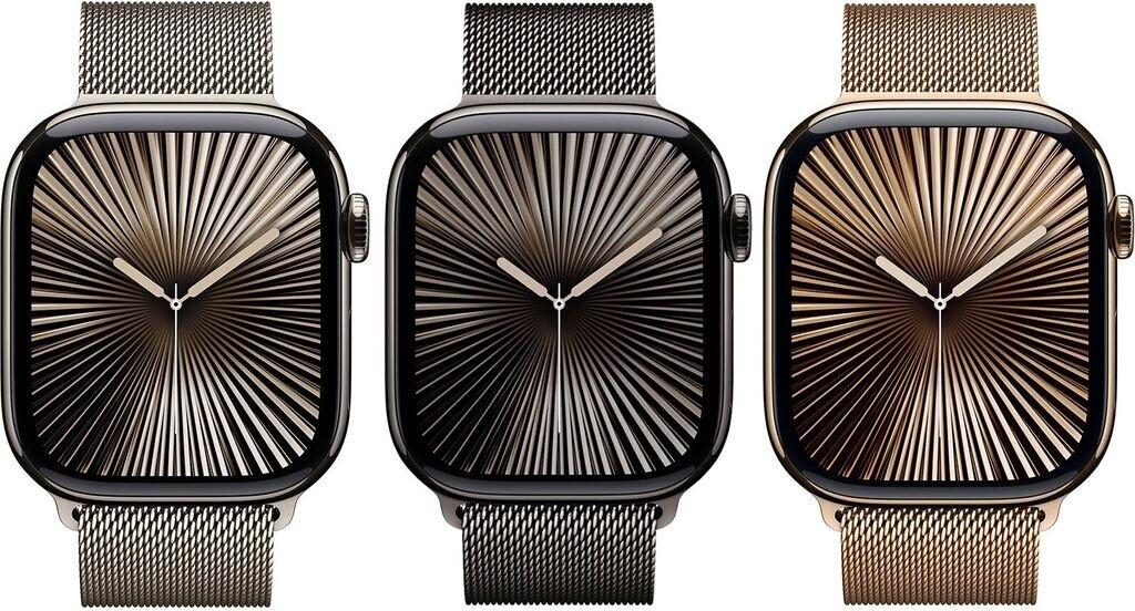 Apple Watch Series 10 4G 46mm Titan Natur Milanaise Natur M/L