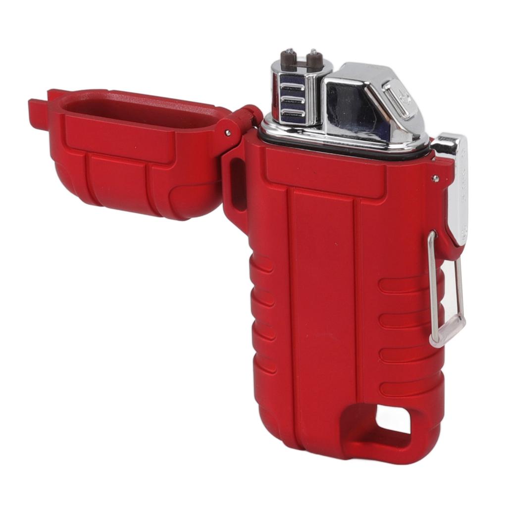 USB Rechargeable Lighter Windproof Dual Arc Lighter Waterproof Flameless Electric Lighter with
