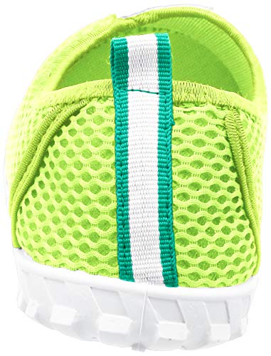 Benetton Mesh Aqua Shoes 229140, Women's, Light Green, Size L (equivalent to Japanese size L)