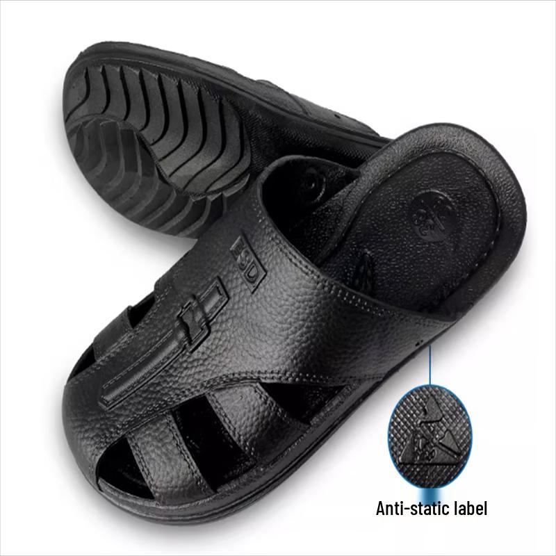 Zhuang Ziran Men s Anti-static Closed-Toe Slippers