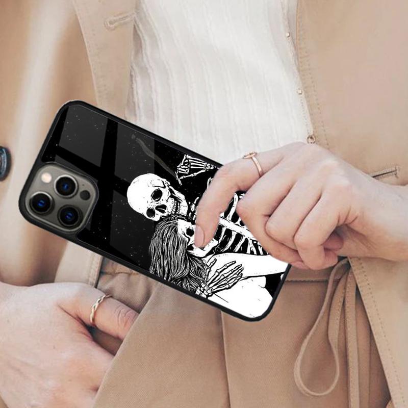 

Funny Skull Skeleton Magnetic Phone Case For APPLE iPhone 17 Air 16 14 13 12 Pro Max 15 Plus Wireless Charge With MagSafe Cover iPhone 14