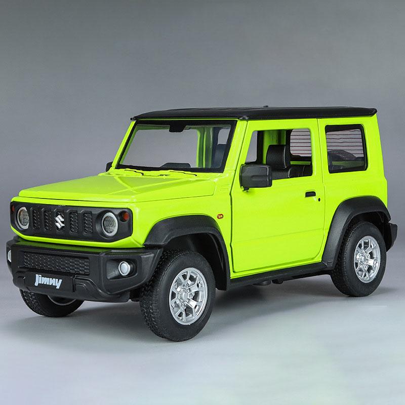 

1:24 Suzuki Jimny Cruiser LC80 Модель автомобиля Игрушка Литой сплав Открывающиеся двери Инерционный Звук Свет Модели транспортных средств Подарки для детей