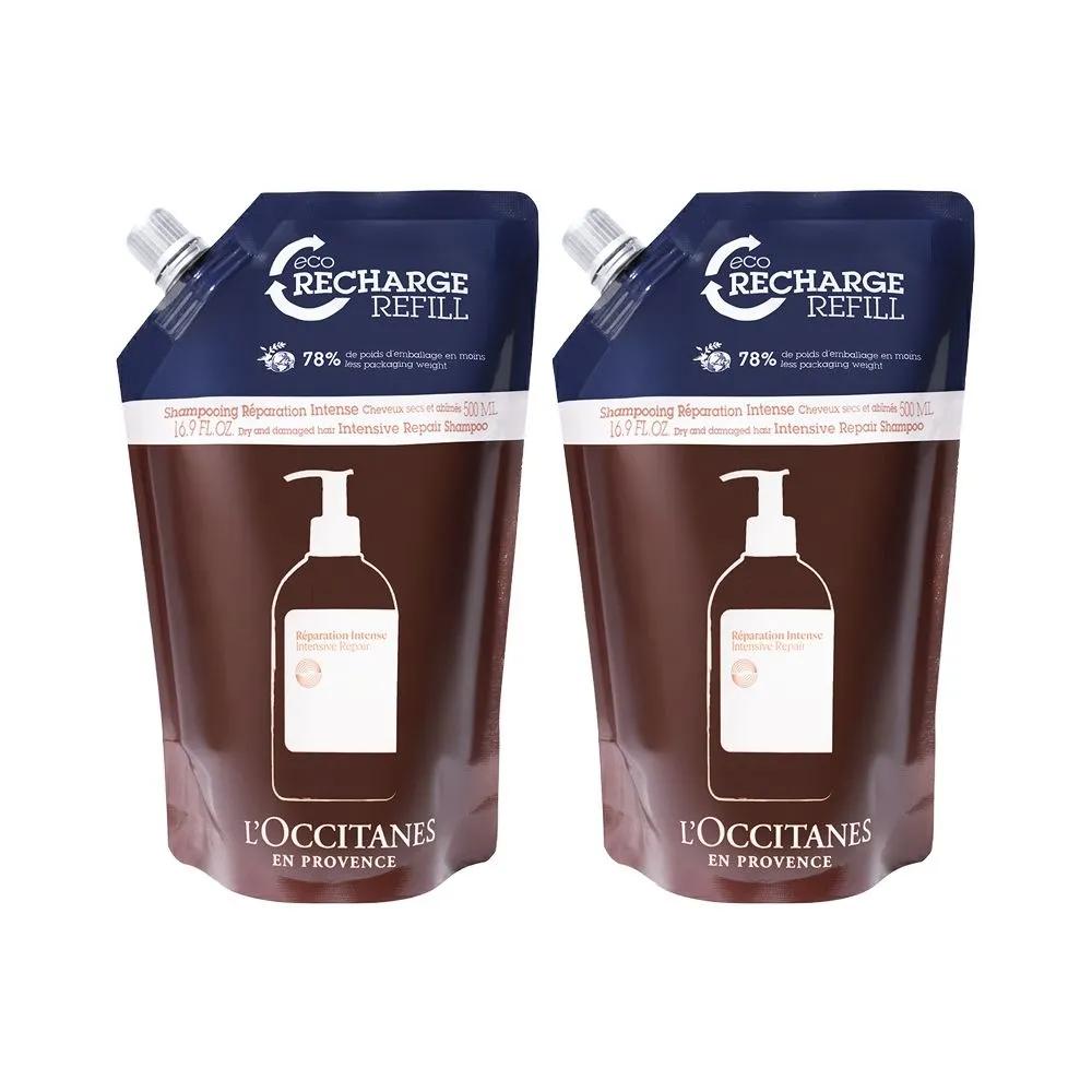 L OCCITANE Intensive Repair Shampoo Eco 500ml (Refill) x2