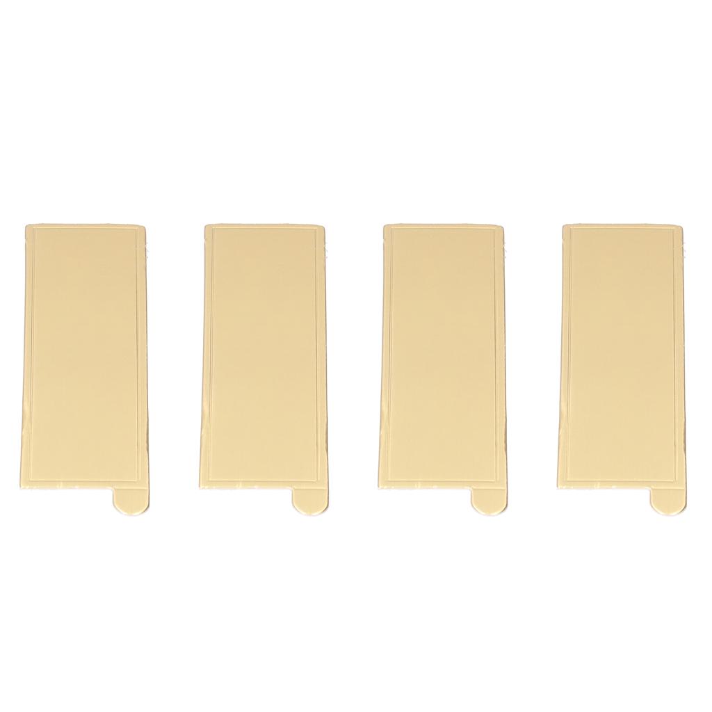 100 STK Rektangulære Moussekakebrett Cupcakebunn Dessertvisningsbrett Pappdekorasjonsverktøy