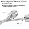 304 Stainless Steel Dual Float Switch Liquid Level Controller, Water Level Sensor for Tank, High Low Liquid Level Switch