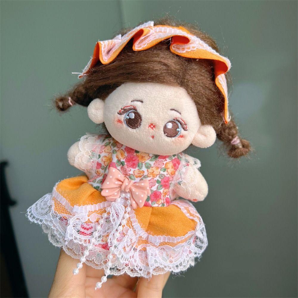 

1 Set Strap Pants Doll Lolita Dress Princess Skirt Cotton Doll Lolita Outfit Dress Kids Girls Toys Style 8