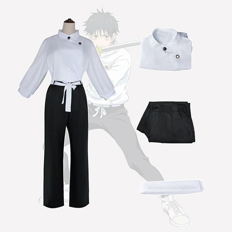 Jujutsu JJK Manga Anime Yuta Okkotsu Cosplay Costume Wig Jacket Black Pants Uniform Outfit Halloween Christmas Party Suit