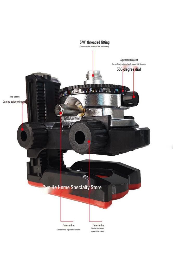 L-Shaped Magnetic Wall Mount with 5/8" Interface & Strong Magnet Adsorption