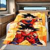 Dragon Ball Z Soft Cozy Flannel Blanket Home Gift Sofa Office Bedroom Autumn Winter Christmas Halloween Son Goku Birthdays Decor